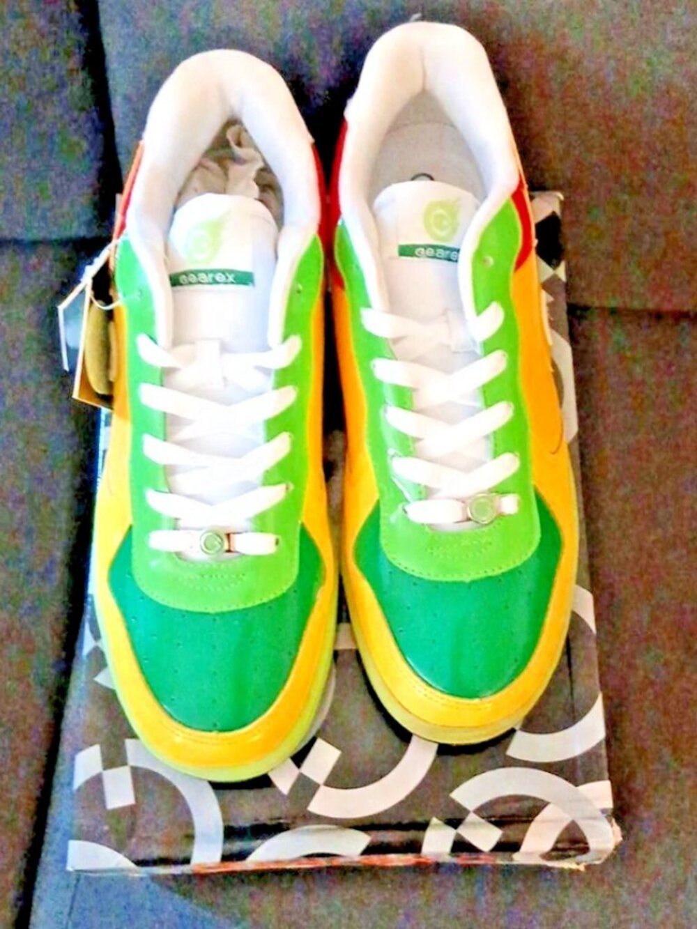 Gearex G-FIRE Vintage Y2K Sneakers Mens 12 Memory Foam NWT